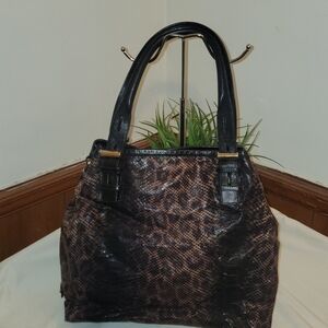 ❤️Authentic Jimmy Choo Exotic Large Hobo [ Tote Bag w/Black Leather Handles